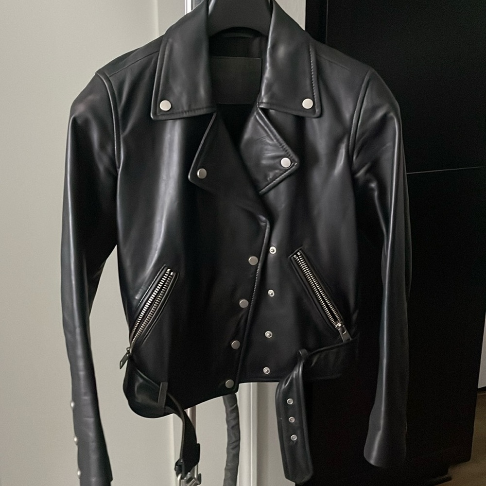 All Saints Black Leather Jacket